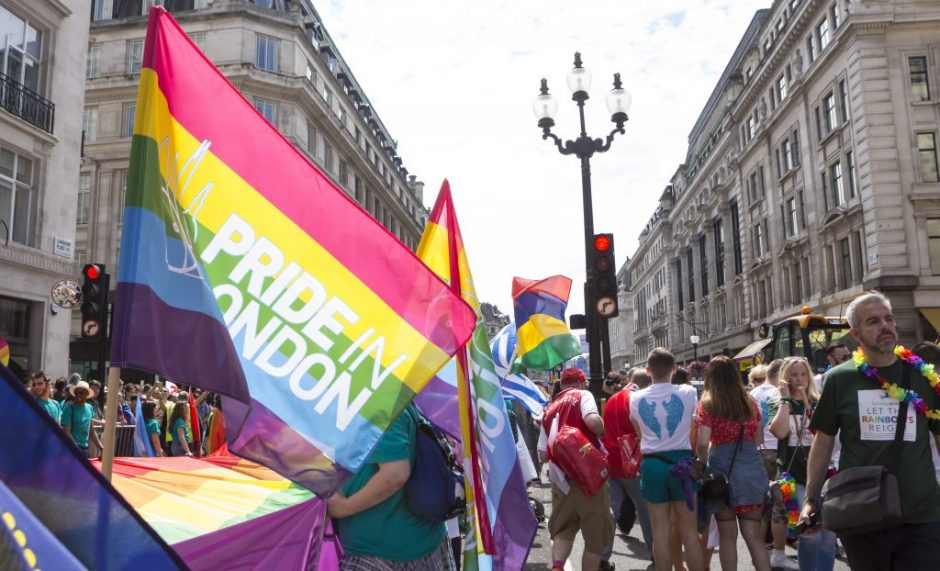 London,,United,Kingdom,-,July,8,,2017:,London,Pride,March